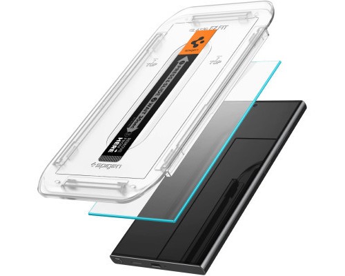 Скло захисне Spigen Samsung Galaxy S24 Ultra tR EZ Fit HD (2 Pack) (AGL07495)