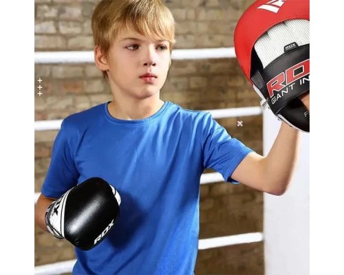 Боксерські рукавички RDX 4B Robo Kids Red/Black 6 унцій (JBG-4R-6oz)