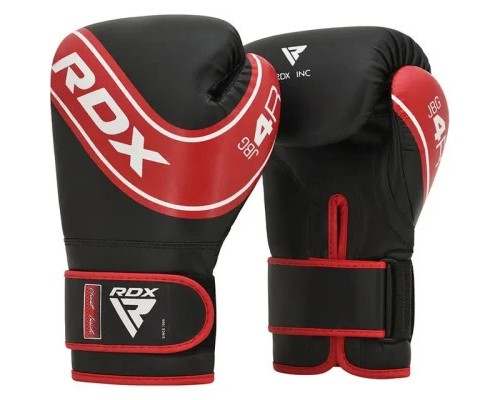 Боксерські рукавички RDX 4B Robo Kids Red/Black 6 унцій (JBG-4R-6oz)