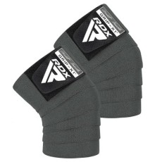 Бинт для спорту RDX на коліна K1 GYM Knee Wraps Grey (WAH-K1G)
