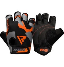 Рукавички для фітнесу RDX F6 Sumblimation Orange XL (WGS-F6O-XL)