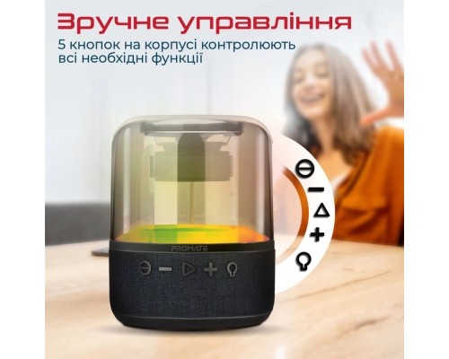 Акустична система Promate Glitz-L Black (glitz-l.black) 