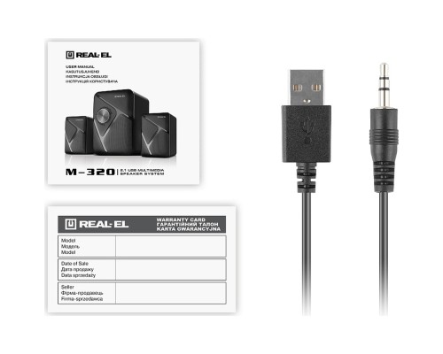 Акустична система REAL-EL M-320 Black (EL121300014) 