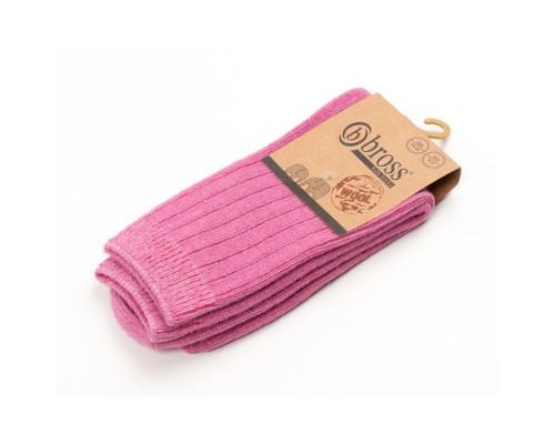 Шкарпетки дитячі Bross теплі у рубчик (3692-9-11-violet)