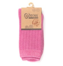 Шкарпетки дитячі Bross теплі у рубчик (3692-9-11-violet)
