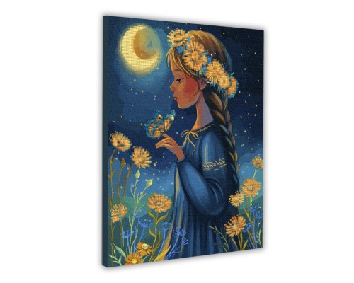 Картина по номерам Santi З алмазною мозаїкою Місячна казка 40 х 50 см ©pollypop92 (955379)