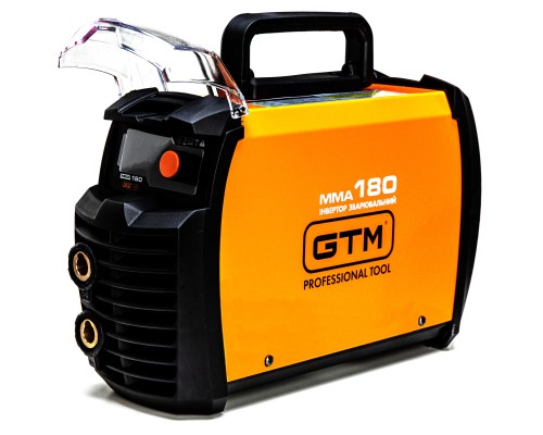 Зварювальний апарат GTM інвертор MMA-180DS LED, 180А, 1,6-4,0мм, 220В дисплей (MMA-180DS LED)