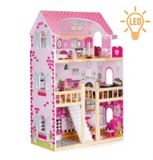 Ігровий набір Ecotoys Ляльковий будинок Residence з LED підсвіткою (HM006391)