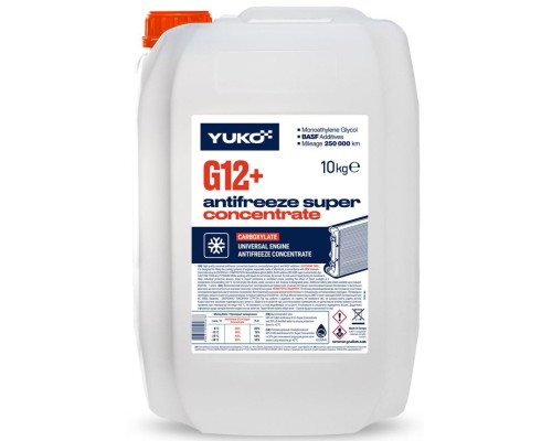 Антифриз Yuko CONCENTRATE Super G12+ черв. ПЕ кан.9л (10 кг.) (4823110400678)