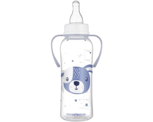 Пляшечка для годування Canpol babies CUTE ANIMALS стандартна з ручками 250 мл синя (11/845_blu) Пляшечка для годування Canpol babies CUTE ANIMALS стандартна з ручками 250 мл синя (11/845_blu)