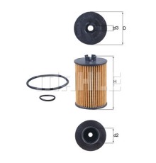 Фільтр масляний Mahle OX382D