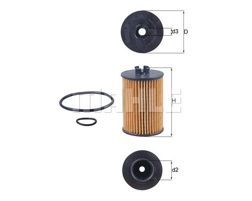 Фільтр масляний Mahle OX382D