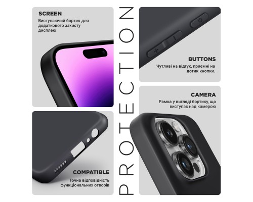 Чохол до мобільного телефона Armorstandart Matte Slim Fit Motorola G15 Camera cover Black (ARM82998)