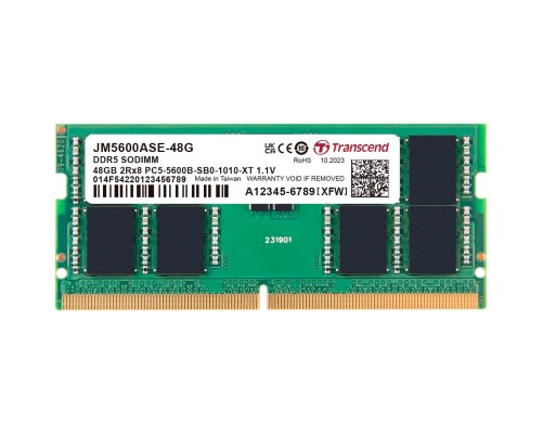 Модуль пам'яті для ноутбука SoDIMM DDR5 48GB 5600 MHz Transcend (JM5600ASE-48G)