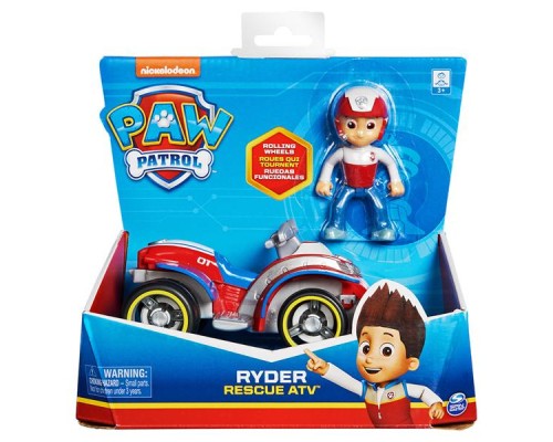 Ігровий набір Paw Patrol Рятувальний автомобіль з водієм Райдер (SM16775/8807) Ігровий набір Paw Patrol Рятувальний автомобіль з водієм Райдер (SM16775/8807)