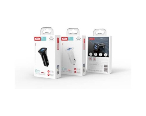 Зарядний пристрій XO CC31 2.4A/2 USB Black (XO-СC31-BK)