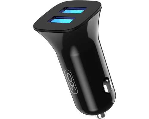 Зарядний пристрій XO CC31 2.4A/2 USB Black (XO-СC31-BK)
