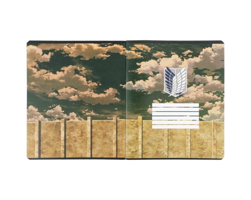 Зошит Kite Attack on Titan, 24 аркуші, клітинка (AT24-238)