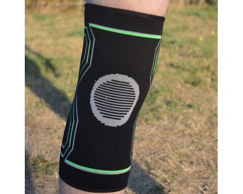 Фіксатор коліна PowerPlay PP-4099 Knee SupportЧорно/Зелені L/XL (PP_4099_L/XL_Bl/Green)