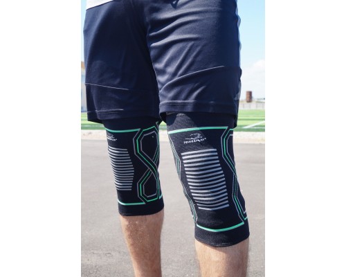 Фіксатор коліна PowerPlay PP-4099 Knee SupportЧорно/Зелені L/XL (PP_4099_L/XL_Bl/Green)