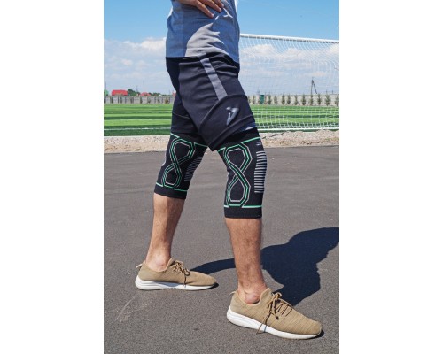 Фіксатор коліна PowerPlay PP-4099 Knee SupportЧорно/Зелені L/XL (PP_4099_L/XL_Bl/Green)