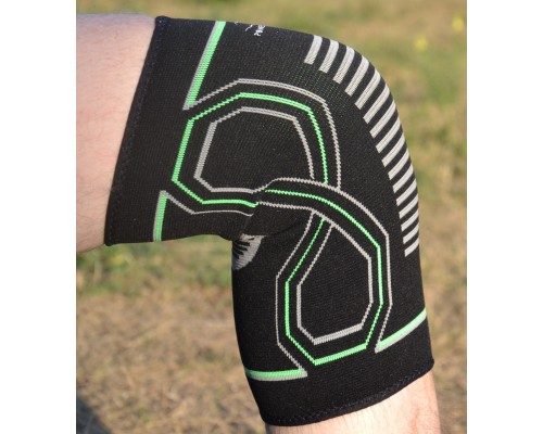 Фіксатор коліна PowerPlay PP-4099 Knee SupportЧорно/Зелені L/XL (PP_4099_L/XL_Bl/Green)