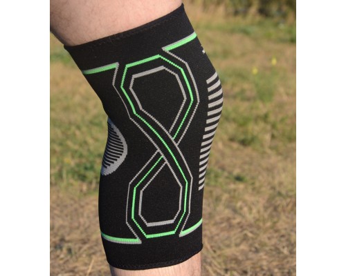 Фіксатор коліна PowerPlay PP-4099 Knee SupportЧорно/Зелені L/XL (PP_4099_L/XL_Bl/Green)
