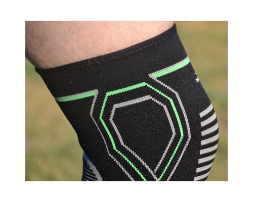 Фіксатор коліна PowerPlay PP-4099 Knee SupportЧорно/Зелені L/XL (PP_4099_L/XL_Bl/Green)