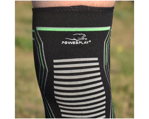 Фіксатор коліна PowerPlay PP-4099 Knee SupportЧорно/Зелені L/XL (PP_4099_L/XL_Bl/Green)