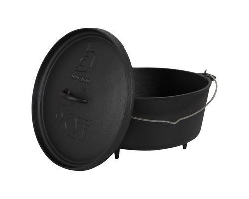 Котел туристичний Bo-Camp Dutch Oven Cast Iron 31 cm / 7.1 L Black (2122415) (DAS303291)