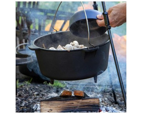 Котел туристичний Bo-Camp Dutch Oven Cast Iron 31 cm / 7.1 L Black (2122415) (DAS303291)