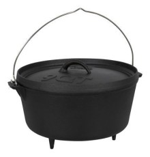 Котел туристичний Bo-Camp Dutch Oven Cast Iron 31 cm / 7.1 L Black (2122415) (DAS303291)