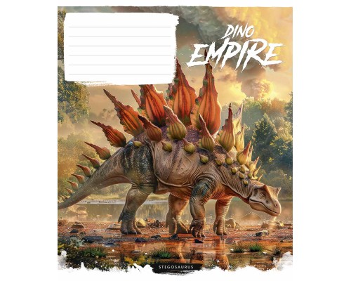 Зошит Школярик Dino empire 18 аркушів лінія (018-3490L)