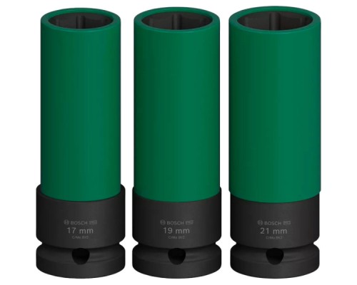 Набір головок Bosch Professional ударних торцевих Extra Deep 3шт, 1/2