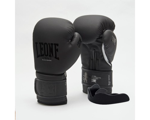 Боксерські рукавички Leone GN059 Black/White 12 унцій (GN059_Bl/White_12oz)