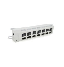 Концентратор Voltronic USB 2.0 to 7xUSB with switches white (YT-H7SHS-W)