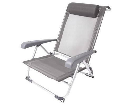 Крісло складане Bo-Camp Saint-Tropez Grey (1204796) (DAS303395)