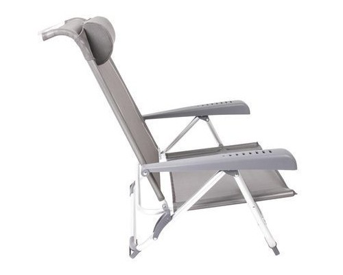 Крісло складане Bo-Camp Saint-Tropez Grey (1204796) (DAS303395)