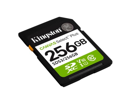 Карта пам'яті Kingston 256GB SDXC class 10 UHS-I V10 A1 Canvas Select Plus (SDS3/256GB) Карта пам'яті Kingston 256GB SDXC class 10 UHS-I V10 A1 Canvas Select Plus (SDS3/256GB)