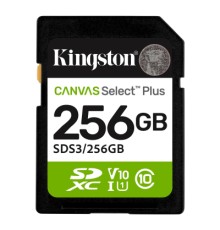 Карта пам'яті Kingston 256GB SDXC class 10 UHS-I V10 A1 Canvas Select Plus (SDS3/256GB)