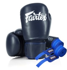 Боксерські рукавички Fairtex BGV27 Blue 14 унцій (бинти в комплекті) (BGV27_14oz_Blue)