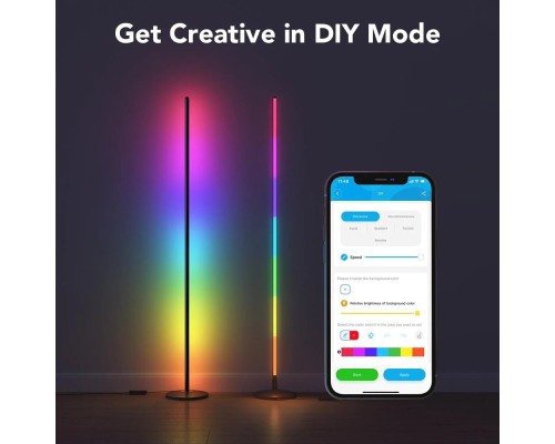 Світильник Govee H6076, 1000Lm, RGBICW, WI-FI/Bluetooth, black (H6076312)