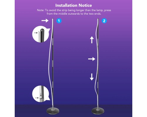 Світильник Govee H6076, 1000Lm, RGBICW, WI-FI/Bluetooth, black (H6076312)