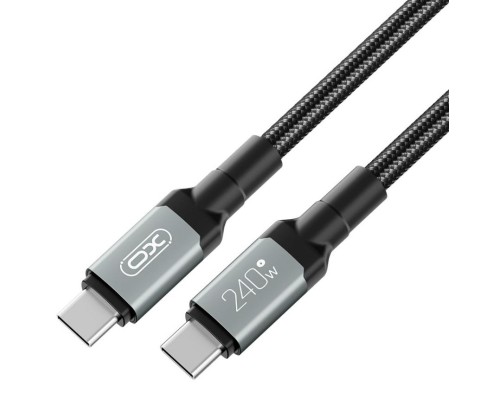 Дата кабель USB-C to USB-C 1.0m 240W black XO (NBQ264A_С_Black)