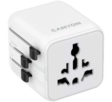 Перехідник Canyon Travel Adapter OnTour One EU/UK/US/AUS White (CNS-TA1005W)