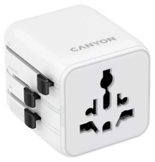 Перехідник Canyon Travel Adapter OnTour One EU/UK/US/AUS White (CNS-TA1005W)