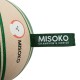 Іграшка для собак MISOKO&CO М'яч надувний у формі баскетбольного м'яча білий з зеленим 18.5 см (KINMSK70113) 