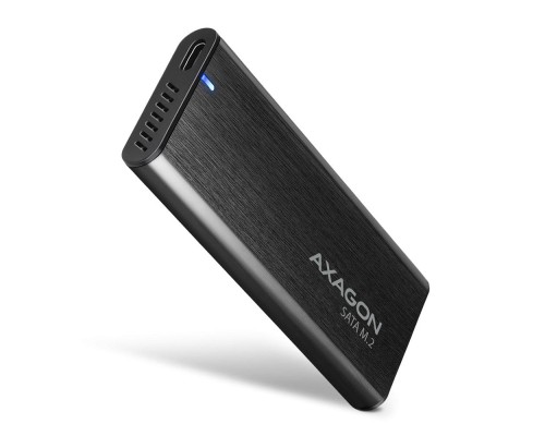 Кишеня зовнішня AXAGON USB-C 3.2 Gen 2 metal box for M.2 SATA SSD RAW (EEM2-SBC)
