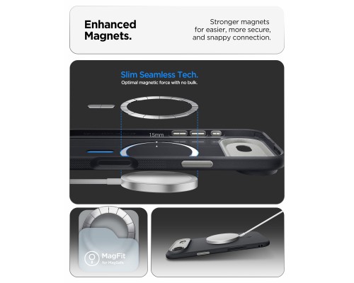 Чохол до мобільного телефона Spigen Nano Pop MagFit iPhone 17 Air Black Sesame (ACS10301)