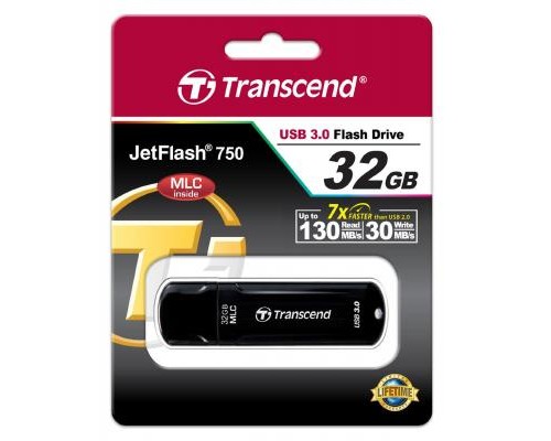 USB флеш накопичувач Transcend 32GB JetFlash 750 USB 3.0 (TS32GJF750K) 